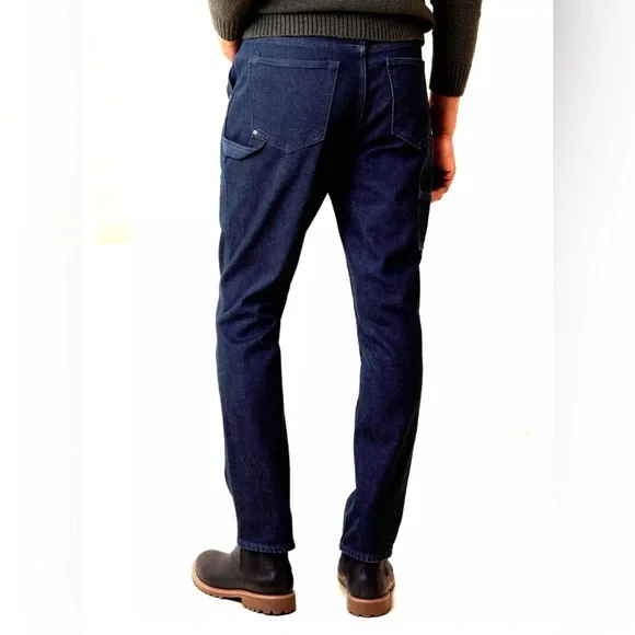 Banana Republic Mens’s Athletic Utility Jeans Dark Wash Size 33x32 - Picture 2 of 16